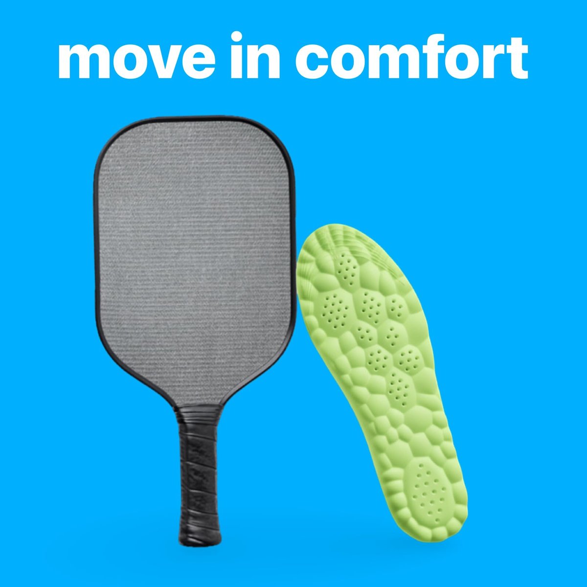 4D Pickleball Einlegesohlen für Damen und Herren – Memory Foam Sohlen Cloud Schuheinlagen – Zuschneidbare Stepper-Einlegesohlen gegen Fußschmerzen und Ermüdung (Grün, L)