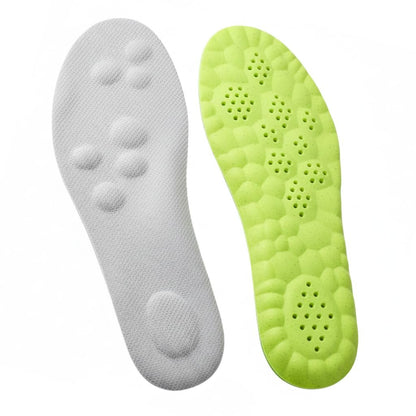 4D Pickleball Einlegesohlen für Damen und Herren – Memory Foam Sohlen Cloud Schuheinlagen – Zuschneidbare Stepper-Einlegesohlen gegen Fußschmerzen und Ermüdung (Grün, L)