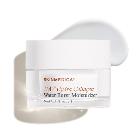 SkinMedica HA⁵ Hydra Collagen Water Burst Gesichtsfeuchtigkeitscreme mit veganem Kollagen – Polsternde Gesichtscreme mit Microbiome Barrier Complex für 24-Stunden-Feuchtigkeit – Hilft trockener, stumpfer Haut (1,7 Fl Oz)