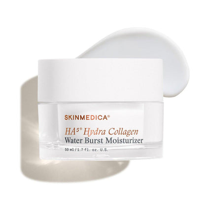 SkinMedica HA⁵ Hydra Collagen Water Burst Gesichtsfeuchtigkeitscreme mit veganem Kollagen – Polsternde Gesichtscreme mit Microbiome Barrier Complex für 24-Stunden-Feuchtigkeit – Hilft trockener, stumpfer Haut (1,7 Fl Oz)
