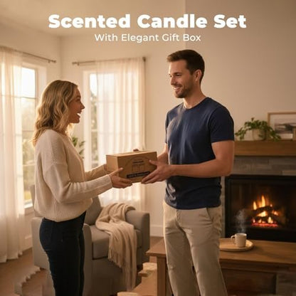WEMEET Duftkerzen für Zuhause 2er-Pack, Vanille-Duftkerze mit getrockneten Blumen, Kokos-Vanille-Sojakerzen mit Kristallen, Kerzenset für eine entspannende Atmosphäre