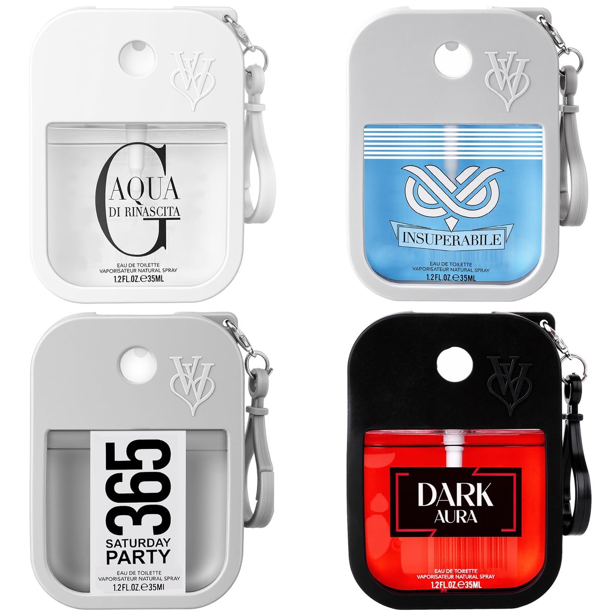 OFUN Parfüm Geschenkset für Männer – 4x35ml langanhaltendes Eau de Parfum Kollektion, Taschengröße – Ideal für Geburtstag, Vatertag, Weihnachten