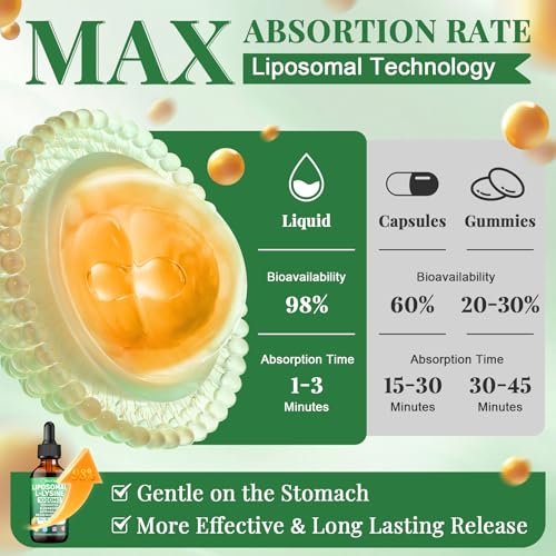 Liposomales Lysin 1000 mg flüssige Tropfen, 16-in-1 L-Lysin Nahrungsergänzungsmittel für Kinder und Erwachsene, Echinacea & Holunderbeere mit Vitamin C, B6, D3, B12 & Zink für Kollagen, Lippen-, Haut- und Immununterstützung, 1 Packung