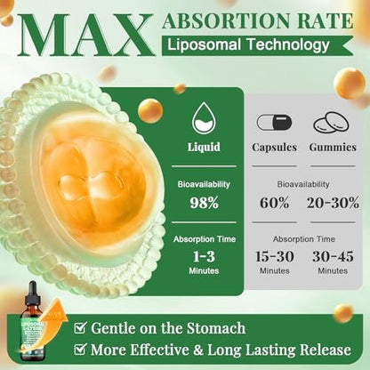 Liposomales Lysin 1000 mg flüssige Tropfen, 16-in-1 L-Lysin Nahrungsergänzungsmittel für Kinder und Erwachsene, Echinacea & Holunderbeere mit Vitamin C, B6, D3, B12 & Zink für Kollagen, Lippen-, Haut- und Immununterstützung, 1 Packung
