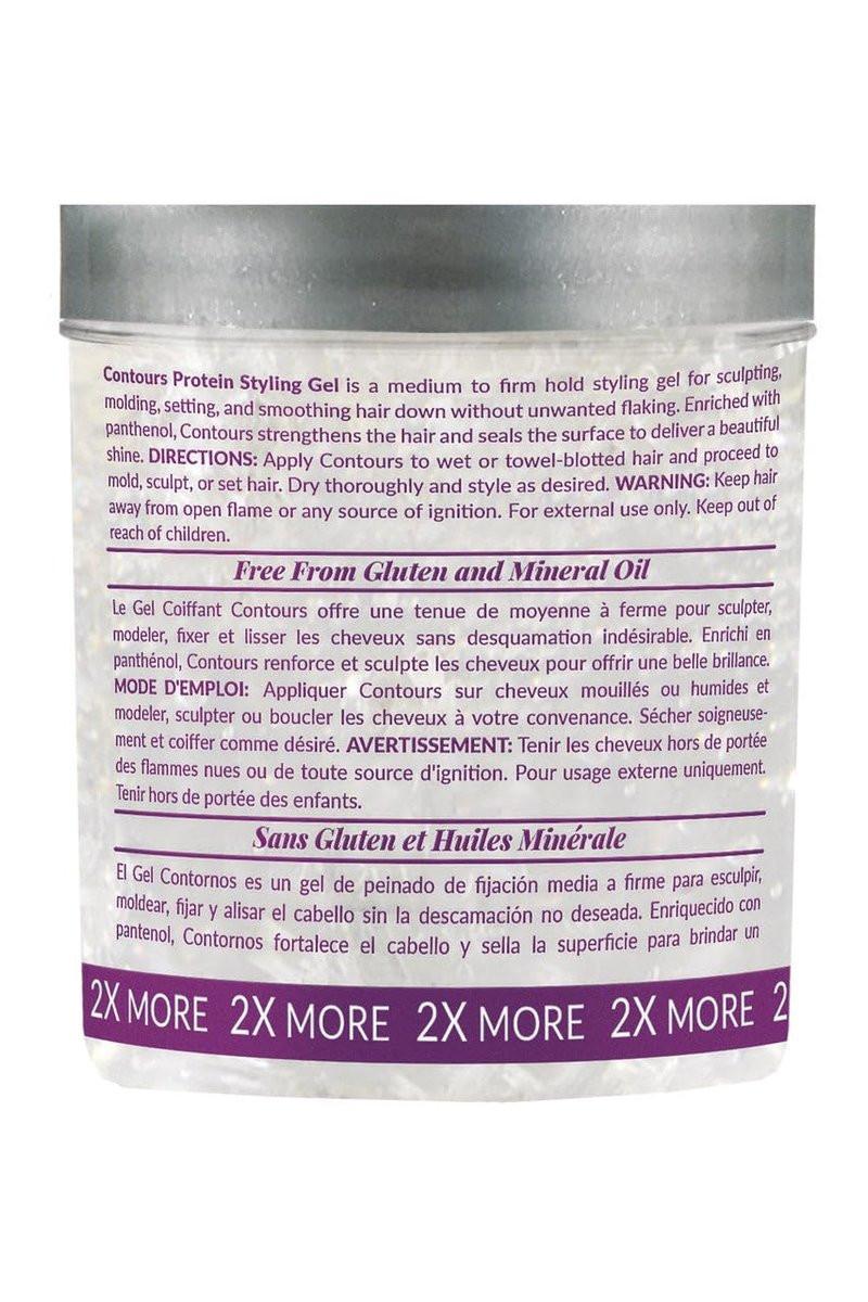 Design Essentials Contours Protein Styling Gel – Mittlerer Halt für entspanntes & natürliches Haar, 946 ml