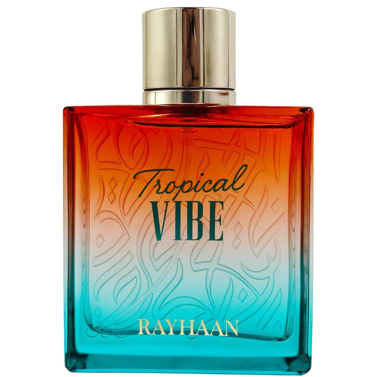 Rayhaan Tropical Vibe Eau de Parfum – Fruchtig, Blütig, Frisch, Woody – Langanhaltender Duft für Jeden, 100 ml