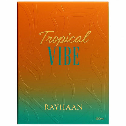 Rayhaan Tropical Vibe Eau de Parfum – Fruchtig, Blütig, Frisch, Woody – Langanhaltender Duft für Jeden, 100 ml