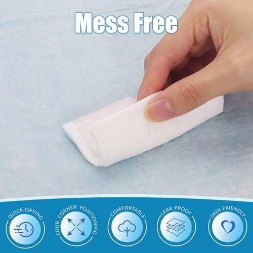 Warmify 10er-Pack Einweg-Bettauflagen 30" x 36" für Erwachsene, Kinder & Haustiere – Superabsorbierende Inkontinenzunterlagen mit wasserdichter Rückseite, auslaufsicher, weiche Vlies-Oberseite, Schutz für Bett & Möbel