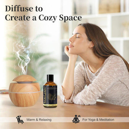 MAYJAM Oud Warmth Duftöl – 100 ml – Langanhaltendes ätherisches Öl für Diffuser, Seifen- und Kerzenherstellung