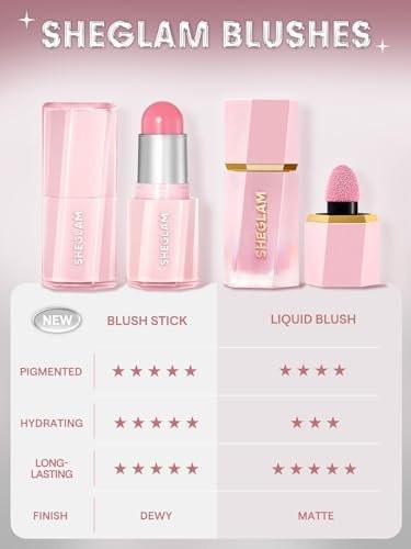 SHEGLAM Buttery Bliss Blush Stick – Cremiger Blush für die Wangen – Chestnut Flush