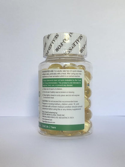 BEWORD Oreganoöl mit Schwarzkümmelöl, 90 Softgels, 2-in-1 Nahrungsergänzungsmittel für die Immunabwehr mit hohem Carvacrol- und Thymoquinongehalt | pflanzlich, nicht-GVO