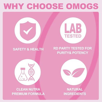 OMOGS Kollagen-Peptide-Pulver mit Präbiotika & Cranberry-Extrakt – Hydrolysiertes Kollagen für Haar, Haut, Nägel, Knochen & Verdauung – Grass-fed, Non-GMO – für Frauen & Männer