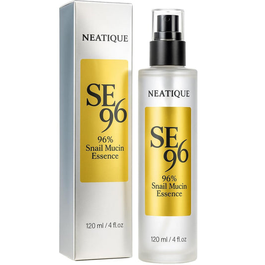 Advanced Snail 96% Mucin Power Essence 120ml – Neatique SE96 Hydrating & Repairing Snail Mucin Serum für das Gesicht mit Schneckensekretfiltrat gegen Falten, stumpfe Haut und feine Linien, 4 fl.oz