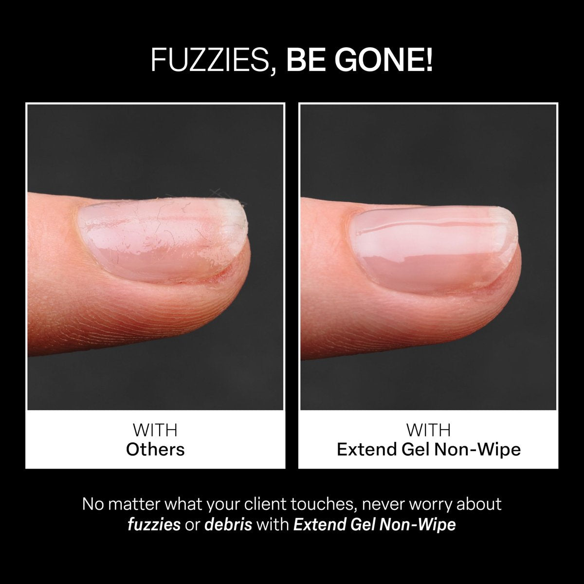 APRÉS Nail Non-Wipe Extend Gel – HEMA-freier, TPO-freier Kleber für Gel-X-Nagelverlängerungen, 15 ml