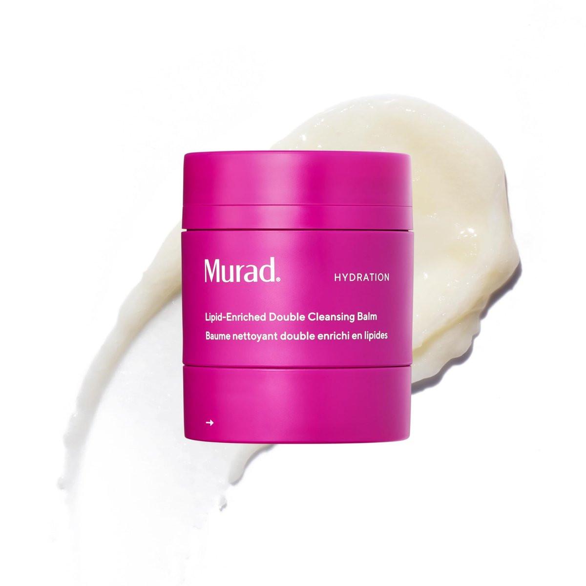 Murad Lipid-Angereicherter Doppel-Reinigungsbalsam - Feuchtigkeitsspendender Balsam-zu-Öl-Gesichtsreiniger & Make-up-Entferner – Entfernt langanhaltendes Make-up & SPF – Barrierereparatur mit Ceramiden & Kamelienöl – 1,7 Fl Oz