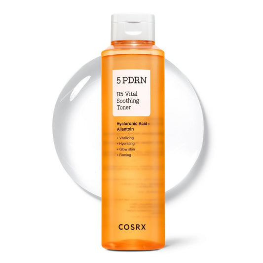 COSRX 5 PDRN B5 Vital Soothing Toner – Beruhigendes Koreanisches Gesichtswasser mit Lachs-DNA, Centella, Panthenol (280 ml)