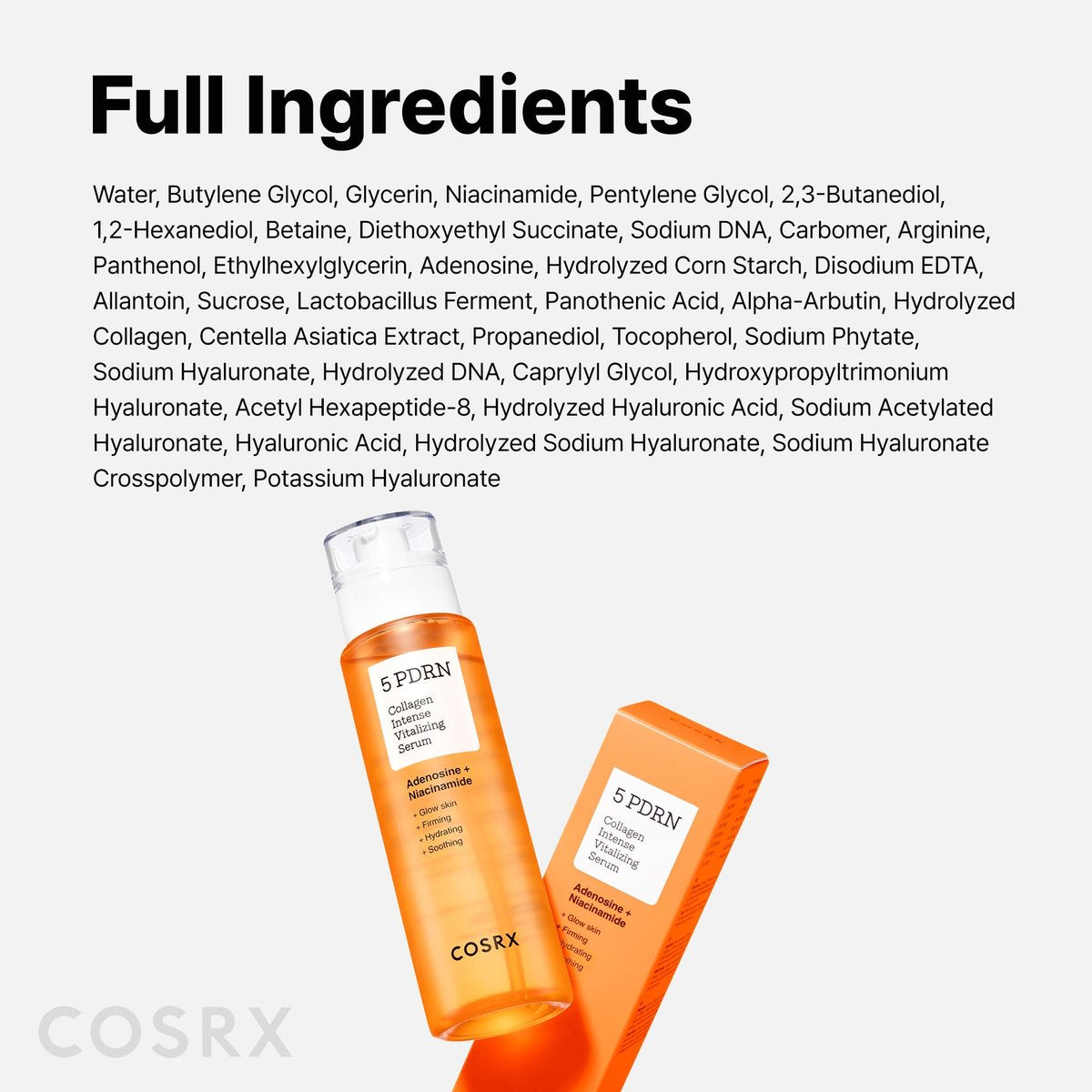COSRX 5 PDRN B5 Vital Soothing Toner – Beruhigendes Koreanisches Gesichtswasser mit Lachs-DNA, Centella, Panthenol (280 ml)