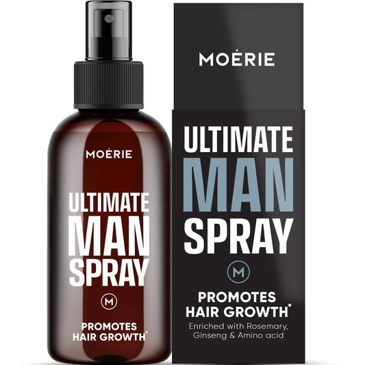 Moerie Ultimate Men Haarwuchsspray – Biotin & Rosmarin für kräftigeres Haar, gegen Haarausfall