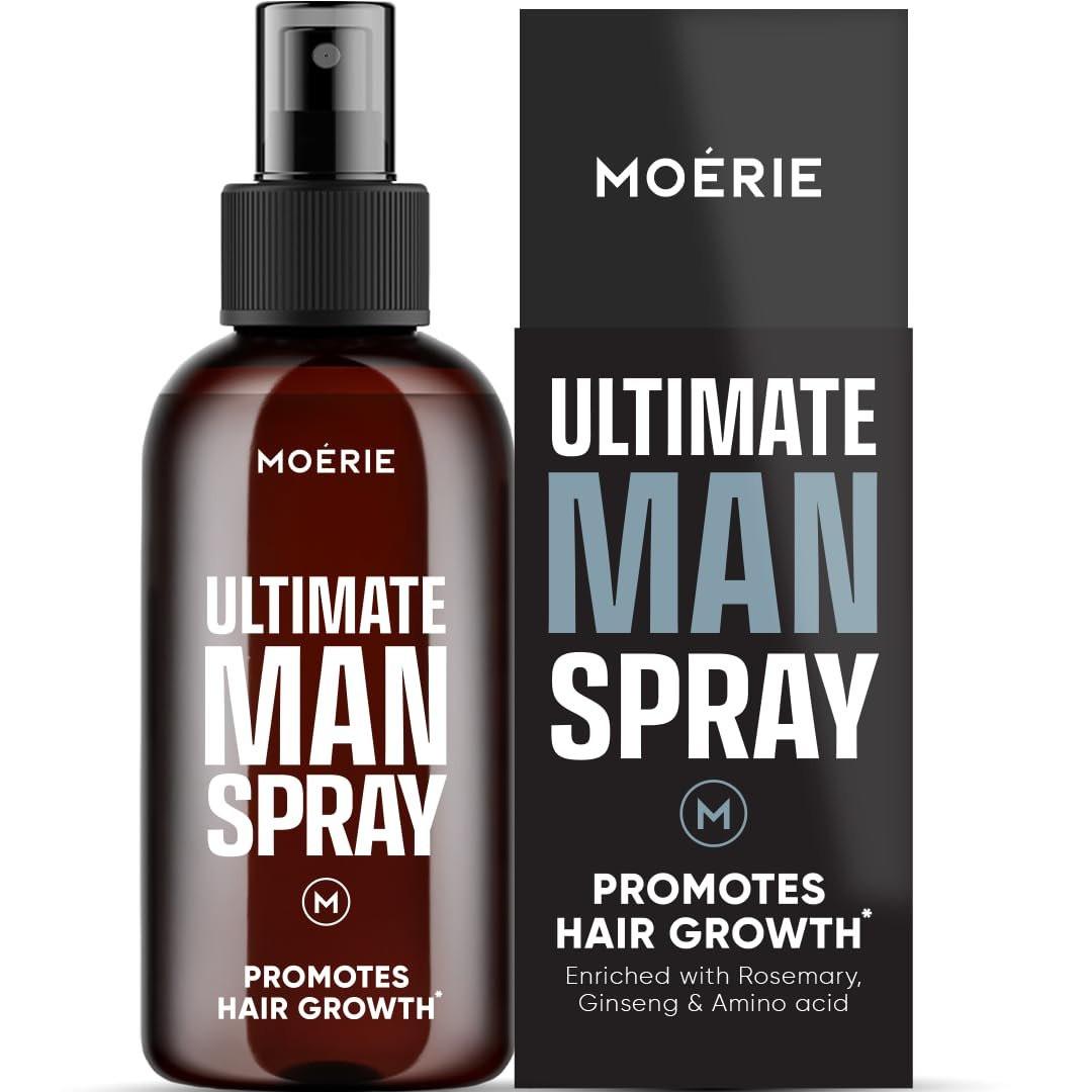 Moerie Ultimate Men Haarwuchsspray – Biotin & Rosmarin für kräftigeres Haar, gegen Haarausfall