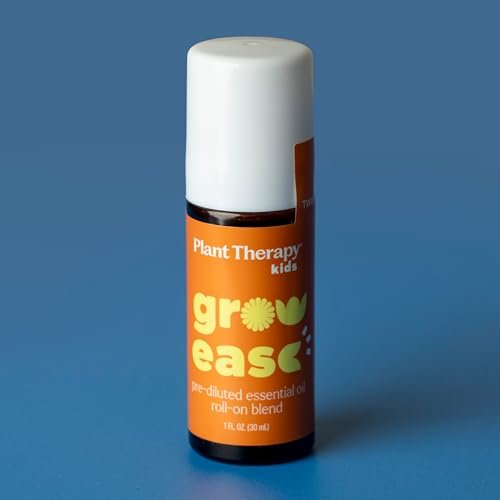 Plant Therapy Kids Grow Ease Roll-On 30 ml – Beruhigende Mischung für Wachstumsschmerzen, Muskelkater & Beinkrämpfe, Kindersicher, Fertig verdünnt