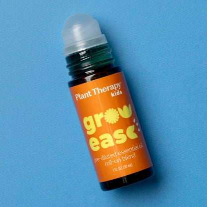 Plant Therapy Kids Grow Ease Roll-On 30 ml – Beruhigende Mischung für Wachstumsschmerzen, Muskelkater & Beinkrämpfe, Kindersicher, Fertig verdünnt