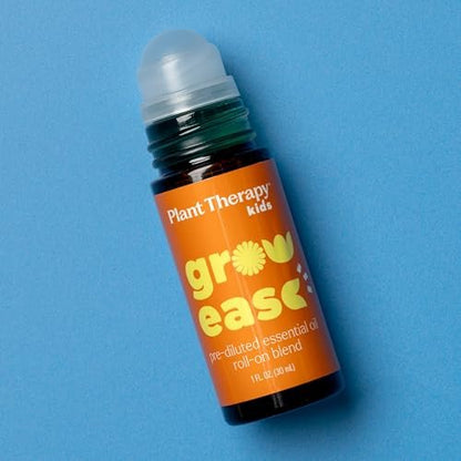 Plant Therapy Kids Grow Ease Roll-On 30 ml – Beruhigende Mischung für Wachstumsschmerzen, Muskelkater & Beinkrämpfe, Kindersicher, Fertig verdünnt