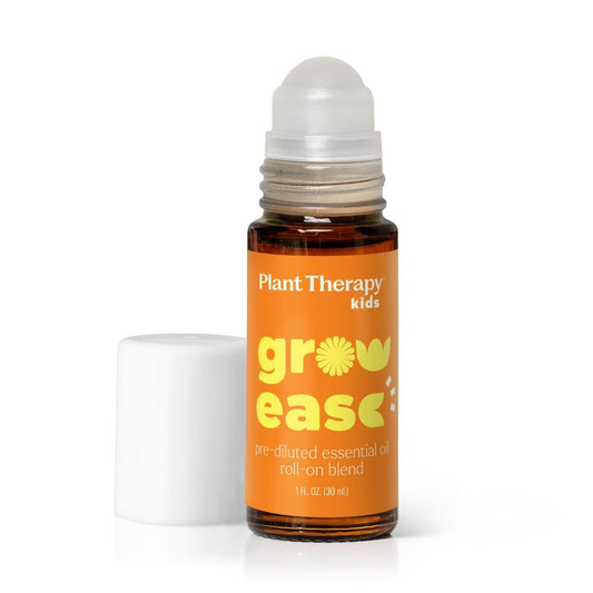 Plant Therapy Kids Grow Ease Roll-On 30 ml – Beruhigende Mischung für Wachstumsschmerzen, Muskelkater & Beinkrämpfe, Kindersicher, Fertig verdünnt