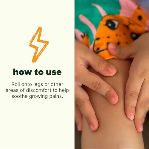 Plant Therapy Kids Grow Ease Roll-On 30 ml – Beruhigende Mischung für Wachstumsschmerzen, Muskelkater & Beinkrämpfe, Kindersicher, Fertig verdünnt