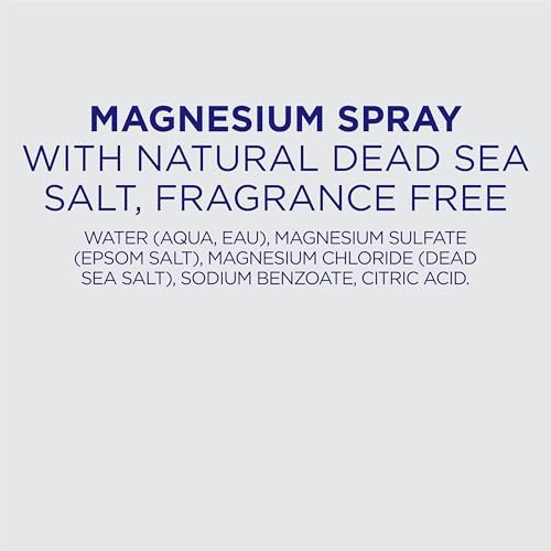Dr Teal's Topisches Magnesiumspray mit natürlichem Totes Meer Salz, Duftfrei, 8 fl oz (2er-Pack)