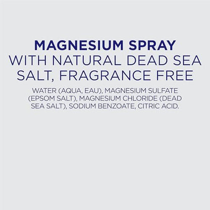 Dr Teal's Topisches Magnesiumspray mit natürlichem Totes Meer Salz, Duftfrei, 8 fl oz (2er-Pack)