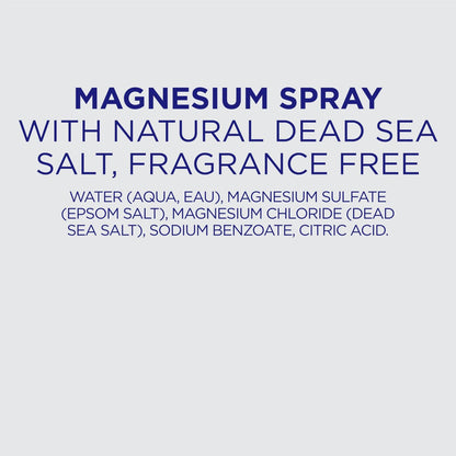 Dr Teal's Topisches Magnesiumspray mit natürlichem Totes Meer Salz, Duftfrei, 8 fl oz (2er-Pack)