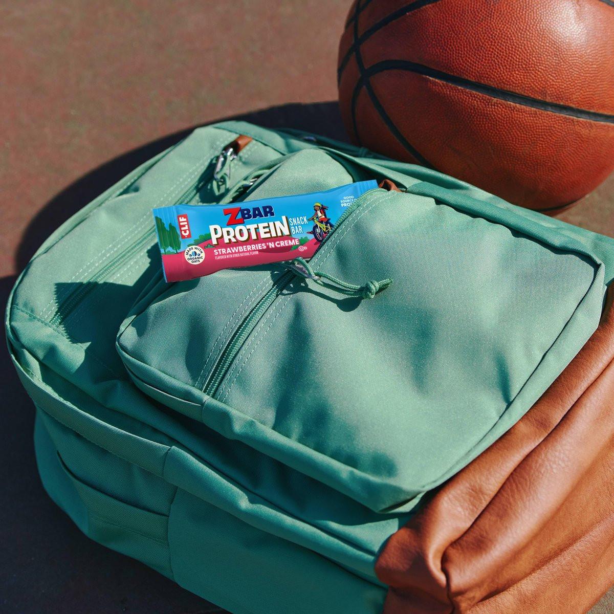 Zbar Protein Strawberries 'N Creme Crispy Snack Bars – Proteinreicher Snack für Kinder und Erwachsene