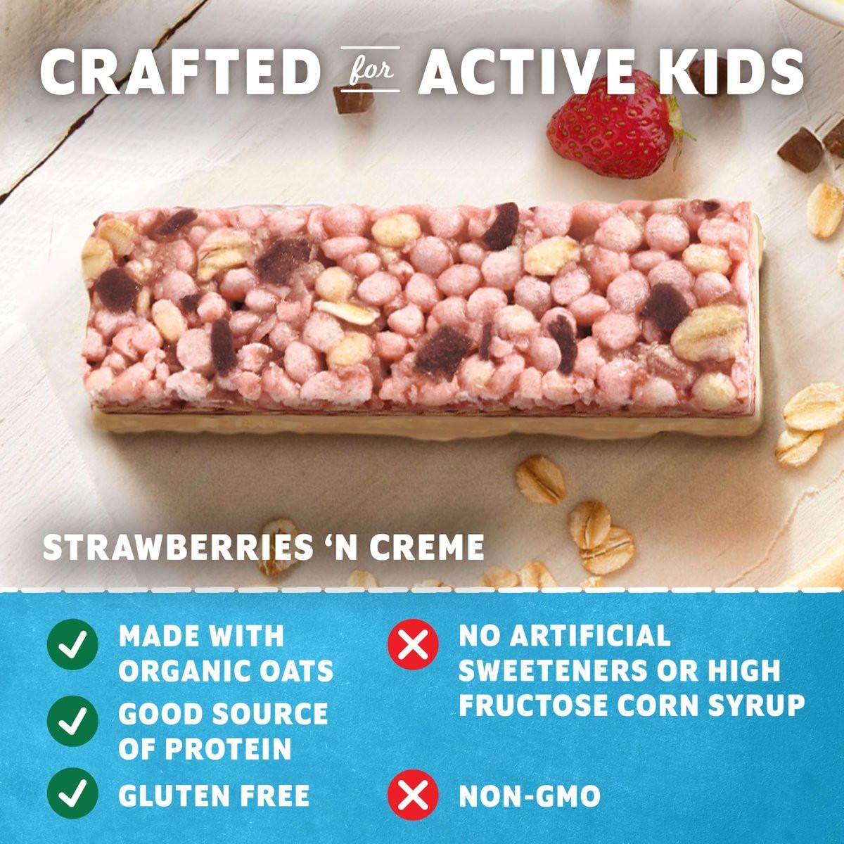 Zbar Protein Strawberries 'N Creme Crispy Snack Bars – Proteinreicher Snack für Kinder und Erwachsene