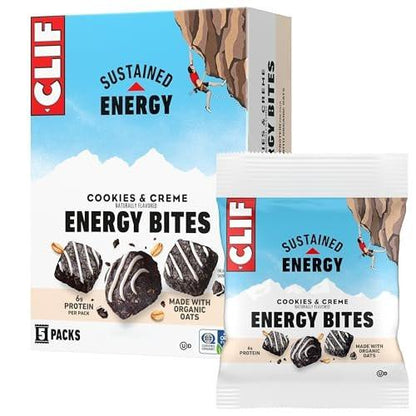 CLIF BAR Energy Bites - Cookies & Creme - Mit Bio-Hafer und 6g pflanzlichem Protein - Non-GMO (5er Pack)