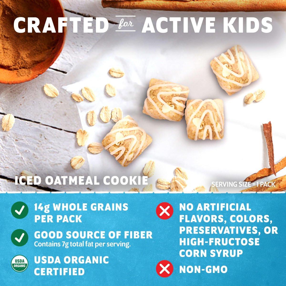 Zbar Oat Bites – Iced Oatmeal Cookie – Bio Energiekugeln für Kinder – 14g Vollkorn – 6 Snack Packs
