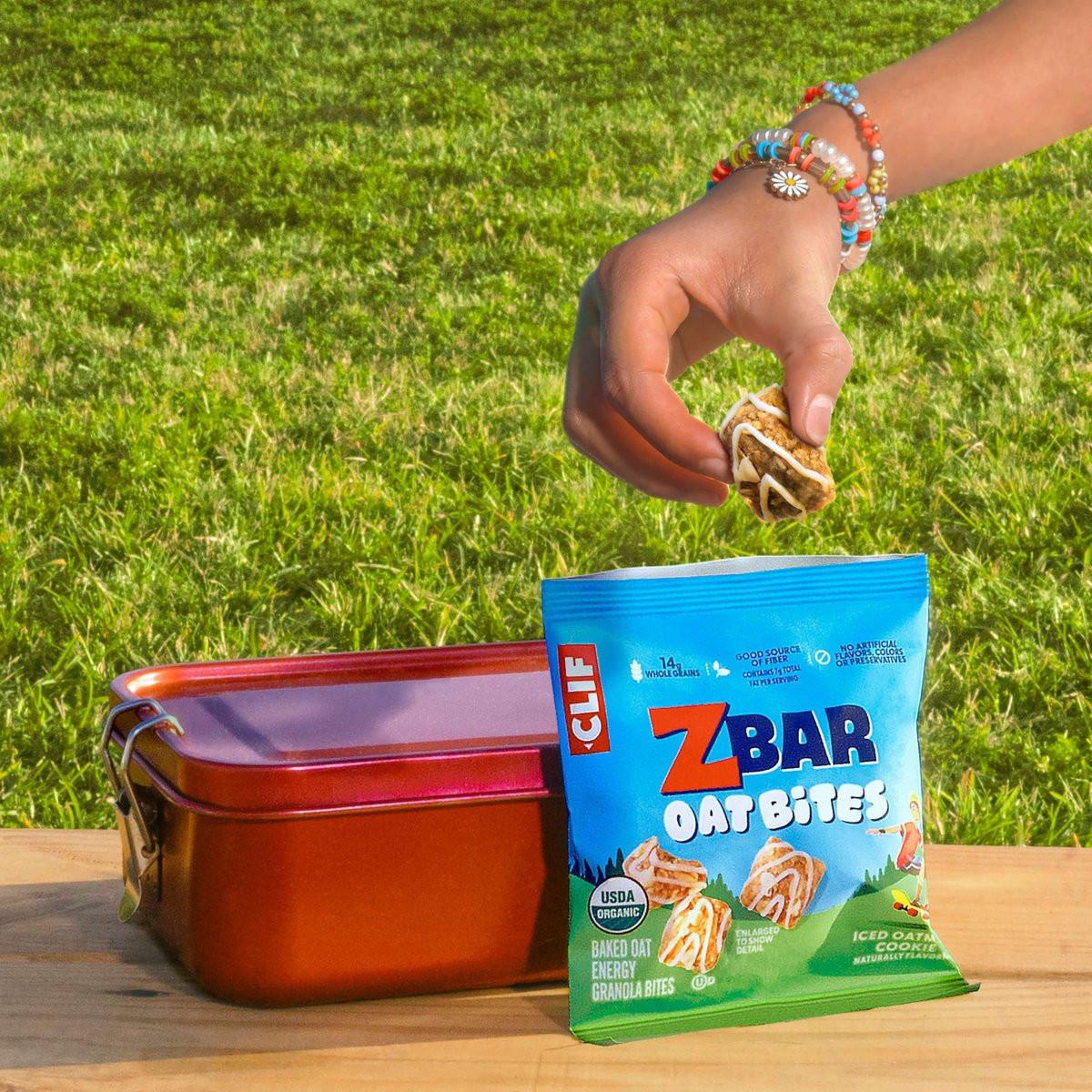 Zbar Oat Bites – Iced Oatmeal Cookie – Bio Energiekugeln für Kinder – 14g Vollkorn – 6 Snack Packs