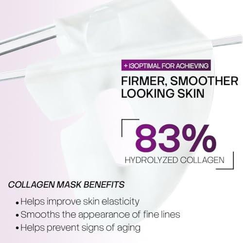 SEYOUL Collagen Jelly Mask – Mit 83% hydrolysiertem Kollagen & Niacinamid | Feuchtigkeitsspendende, erfrischende Essenz für alle Hauttypen – 5 Blätter
