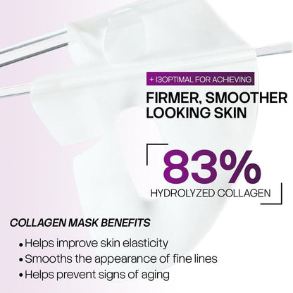 SEYOUL Collagen Jelly Mask – Mit 83% hydrolysiertem Kollagen & Niacinamid | Feuchtigkeitsspendende, erfrischende Essenz für alle Hauttypen – 5 Blätter