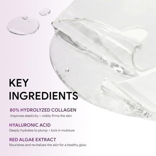 SEYOUL Collagen Jelly Mask – Mit 83% hydrolysiertem Kollagen & Niacinamid | Feuchtigkeitsspendende, erfrischende Essenz für alle Hauttypen – 5 Blätter