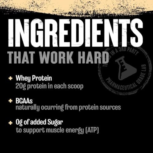 Animal 100% Whey Protein Proben & 25oz BPA-freier Shaker – Instant Eiskaffee Whey mit 20g Protein, 120mg Koffein, Mahlzeitenersatz mit BCAA – Cold Brew Latte, 3 Einzelportionen
