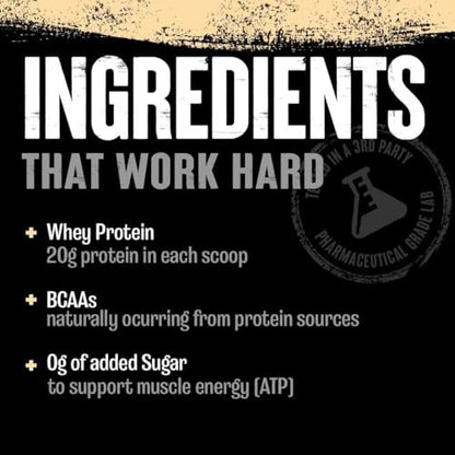 Animal 100% Whey Protein Proben & 25oz BPA-freier Shaker – Instant Eiskaffee Whey mit 20g Protein, 120mg Koffein, Mahlzeitenersatz mit BCAA – Cold Brew Latte, 3 Einzelportionen