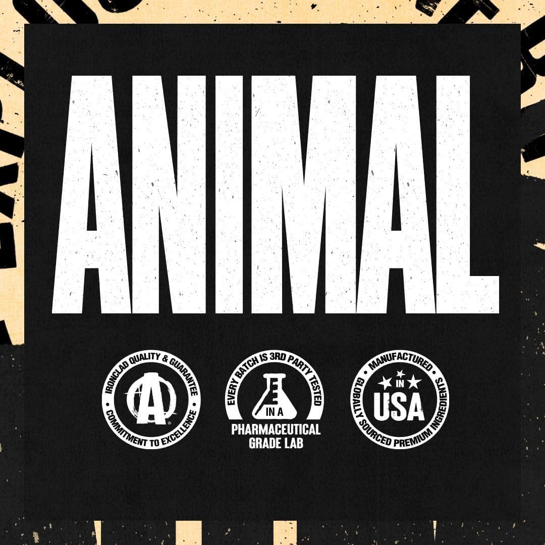 Animal 100% Whey Protein Proben & 25oz BPA-freier Shaker – Instant Eiskaffee Whey mit 20g Protein, 120mg Koffein, Mahlzeitenersatz mit BCAA – Cold Brew Latte, 3 Einzelportionen