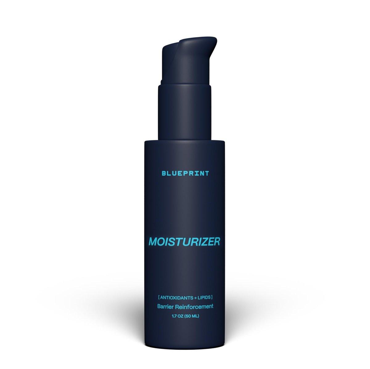 Blueprint Bryan Johnson Feuchtigkeitscreme mit SFC & NMN – Anti-Aging-Gesichtscreme für Festigkeit, Feuchtigkeit & Barriere-Reparatur – Duftfrei, Langlebigkeits-inspirierte tägliche Hautpflege für glatte, jugendliche Haut