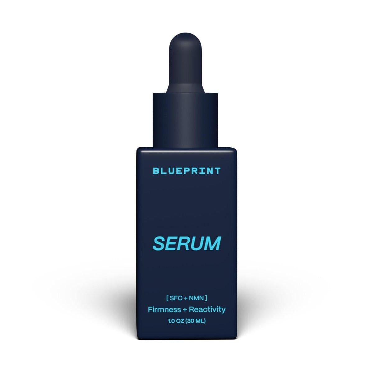 Blueprint Bryan Johnson Gesichtsserum mit SFC & NMN – Anti-Aging Serum für feine Linien, Festigkeit & Feuchtigkeit – Langlebigkeitsinspirierte Hautpflege für strahlende, jugendliche Haut – Duftfreie & vegane Formel