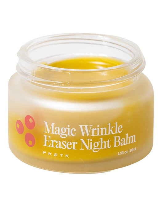 FRØYA Organics Intensive Wrinkle Night Balm – Arktische Rosenhipfe & Ringelblume mit Bienenwachs – Nachtpflege für feine Linien & Falten – Natürlicher Feuchtigkeitsspender – 30 ml