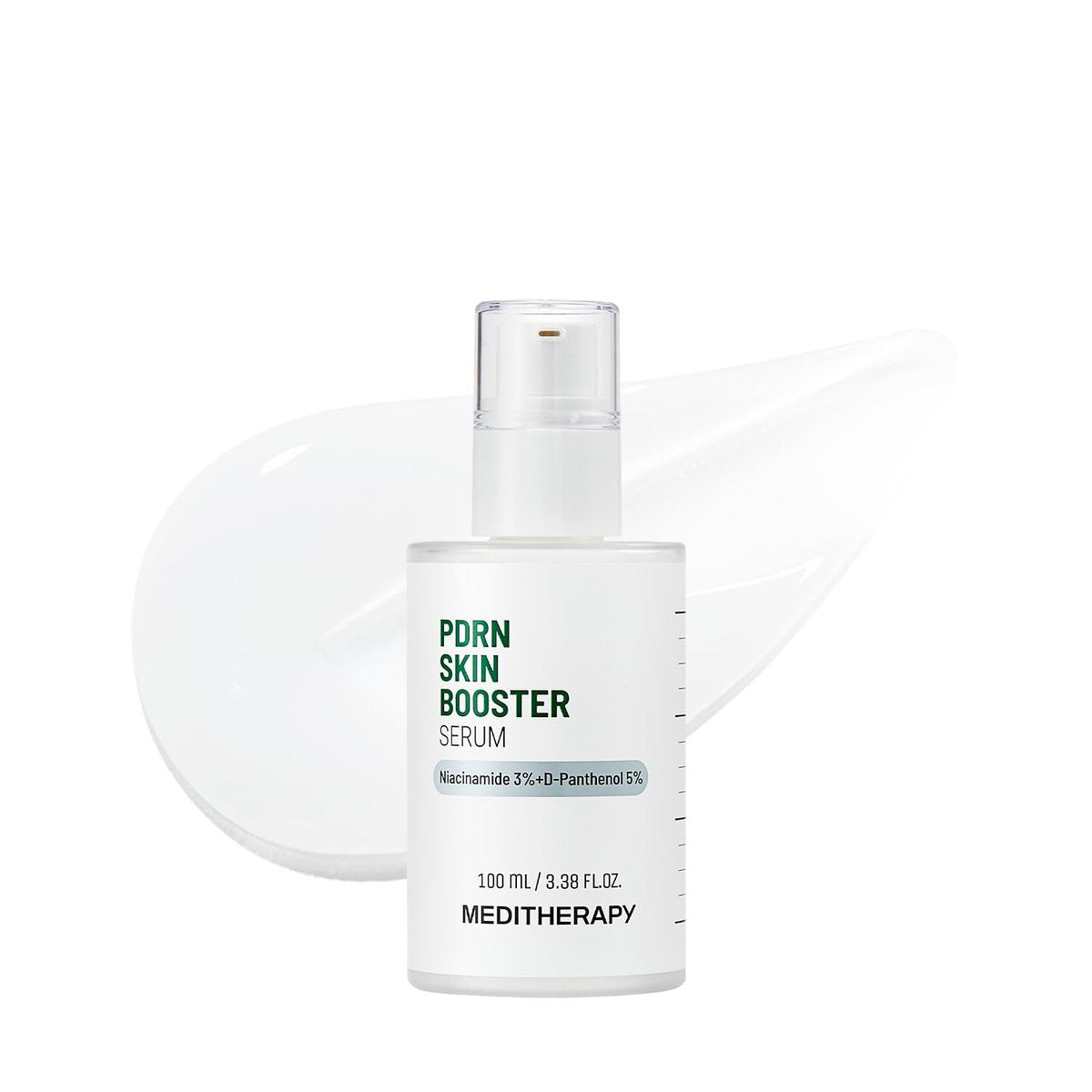 Meditherapy PDRN Skin Booster Serum – Centella PDRN & D-Panthenol für Rötungen und Hautberuhigung, sanftes Cica-Gesichtsserum für empfindliche Haut, Koreanische Hautpflege, 100 ml (3,38 fl.oz)