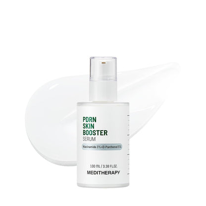 Meditherapy PDRN Skin Booster Serum – Centella PDRN & D-Panthenol für Rötungen und Hautberuhigung, sanftes Cica-Gesichtsserum für empfindliche Haut, Koreanische Hautpflege, 100 ml (3,38 fl.oz)