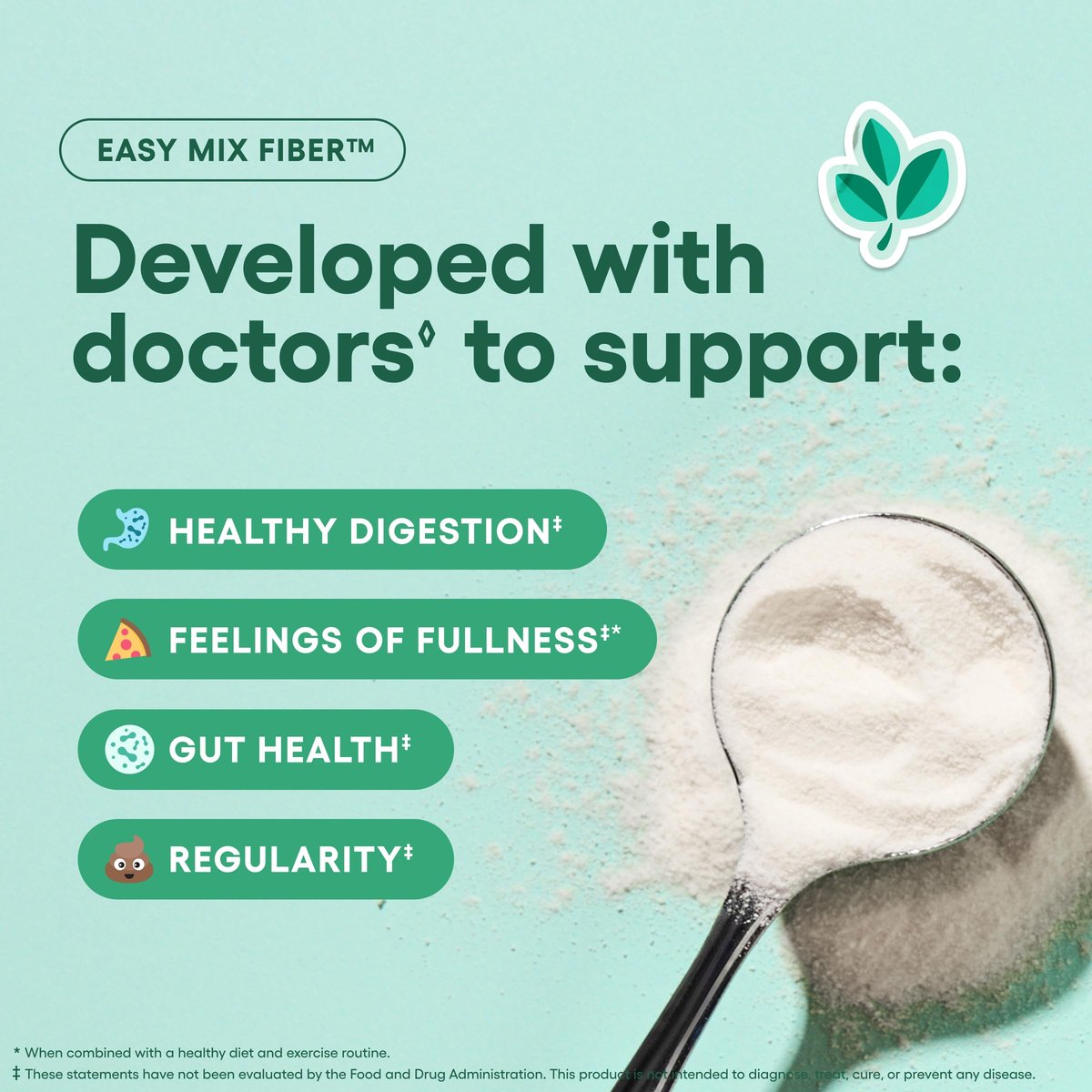 Physician's CHOICE Easy Mix Fiber für GLP-1 Unterstützung - Ohne Körnung & Zuckerfrei - Tägliches präbiotisches lösliches Ballaststoffpulver - Verdauungsgesundheit & Regelmäßigkeit - für Frauen und Männer - Ungeschmackvoll - 7,1 Unzen