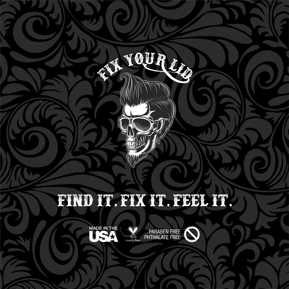 Fix Your Lid Ultra Light Pomade für Männer – Low Hold & Low Shine – Wasserbasiert, leicht auswaschbar – Bundle mit 3,75 oz + 1,7 oz
