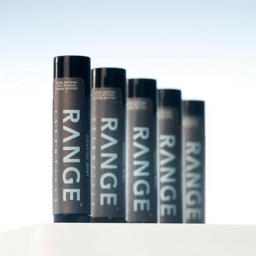 Range Essentials Coastal Mint Lippenbalsam, Pfefferminzgeschmack, Feuchtigkeitsspendend, Natürliche Inhaltsstoffe, Für Trockene Lippen, Reisegröße, Ätherisches Öl, Ohne SPF, 4,3 g